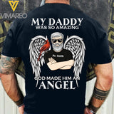 PERSONALIZED MY DADDY WAS SO AMAZING BLACK TSHIRT 22MAR-HC07