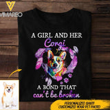 PERSONALIZED CORGI DOG TSHIRT QTDT0803