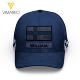 PERSONALIZED FINLAND POLICE PEAKED CAP QTTN0803