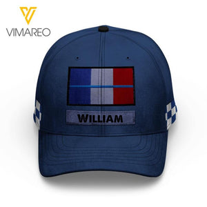 PERSONALIZED FRENCH POLICE PEAKED CAP QTTN0803