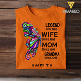Personalized Grandma Butterfly Tshirt Printed 22MAR-MQ07
