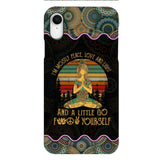 PERSONALIZED I'M MOSTLY PEACE, LOVE AND LIGHT AND A LITTLE GO FUCK YOURSELF YOGA GIRL PHONECASE VHDT0903