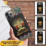 PERSONALIZED I'M MOSTLY PEACE, LOVE AND LIGHT AND A LITTLE GO FUCK YOURSELF YOGA GIRL PHONECASE VHDT0903