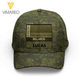 Personalized Belarus Soldier Camo Peaked Cap Printed 22MAR-LN09