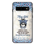 PERSONALIZED MAY GIRL A MOUTH SHE CAN'T CONTROL PHONECASE QTHC1003