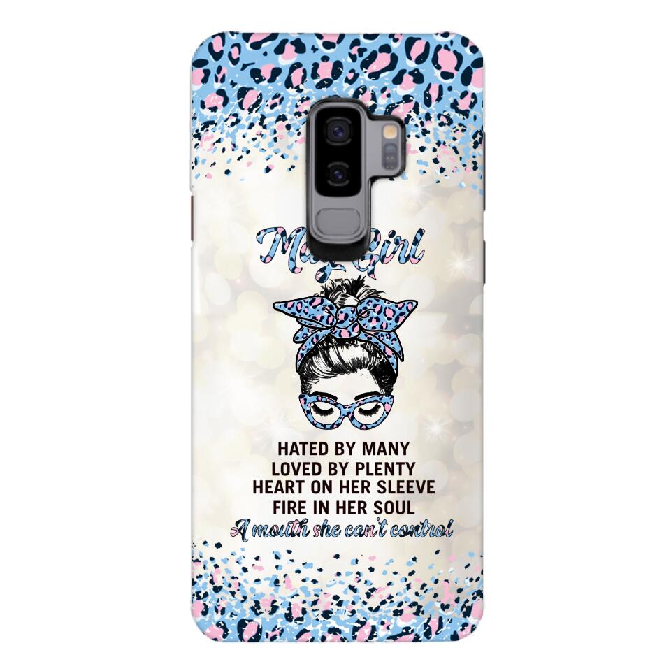 PERSONALIZED MAY GIRL A MOUTH SHE CAN'T CONTROL PHONECASE QTHC1003