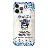 PERSONALIZED APRIL GIRL A MOUTH SHE CAN'T CONTROL PHONECASE QTHC1003
