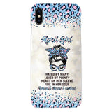 PERSONALIZED APRIL GIRL A MOUTH SHE CAN'T CONTROL PHONECASE QTHC1003