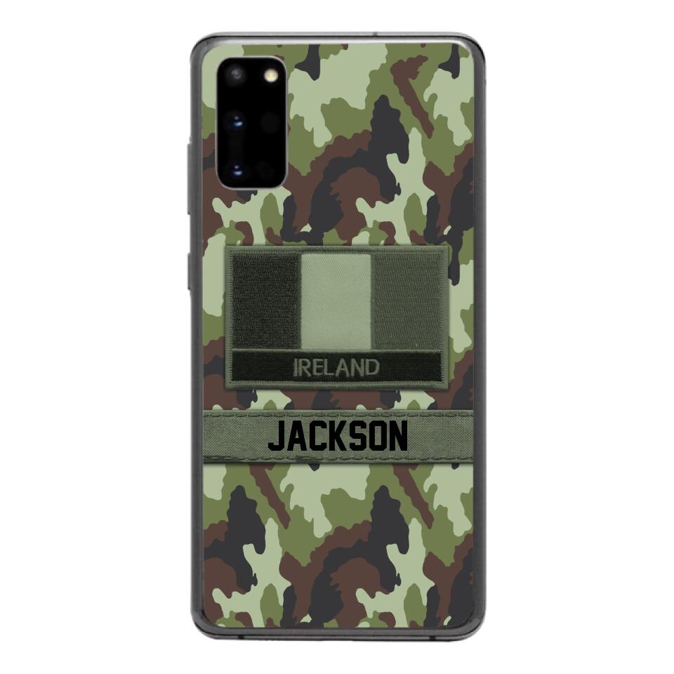 Personalized Irish Soldier Camo Phone Case Printed 22MAR-MQ11