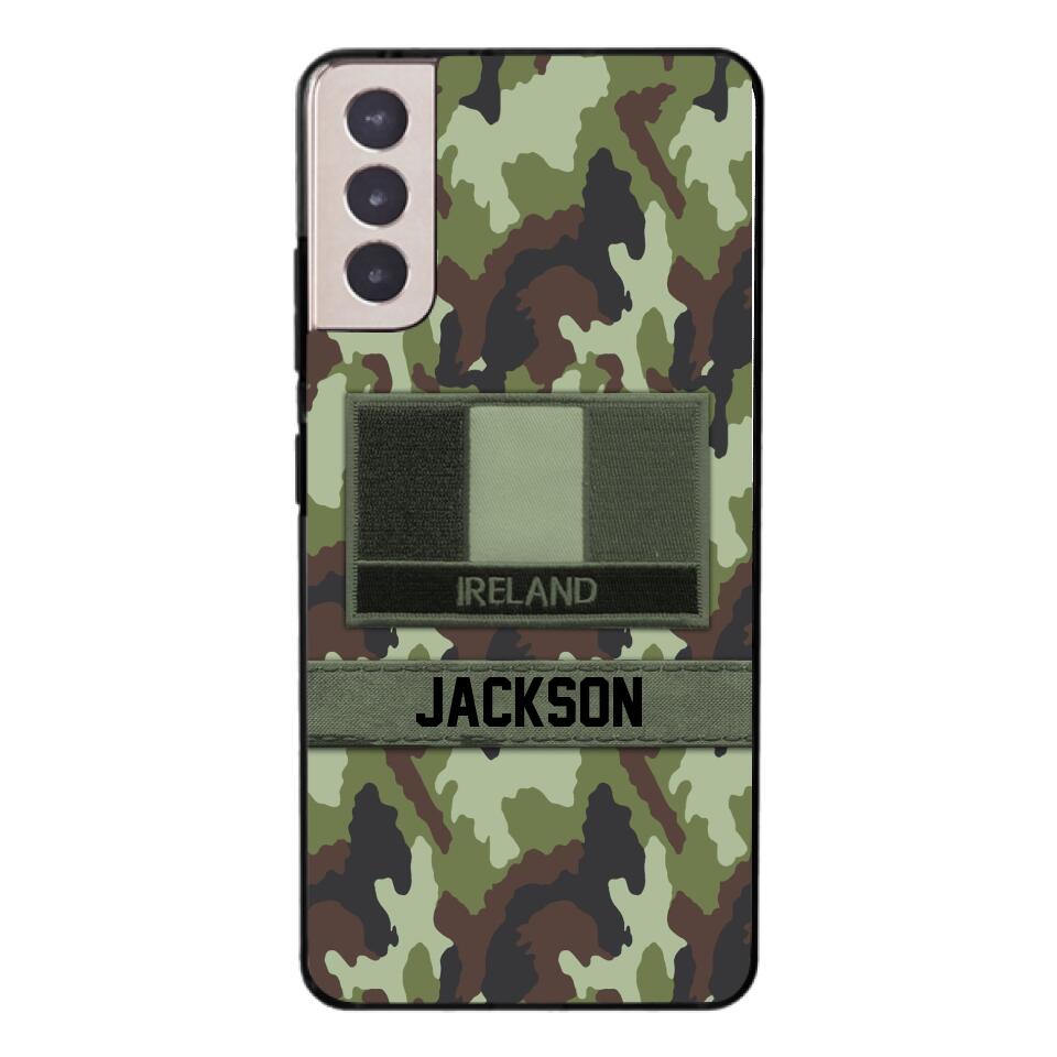 Personalized Irish Soldier Camo Phone Case Printed 22MAR-MQ11