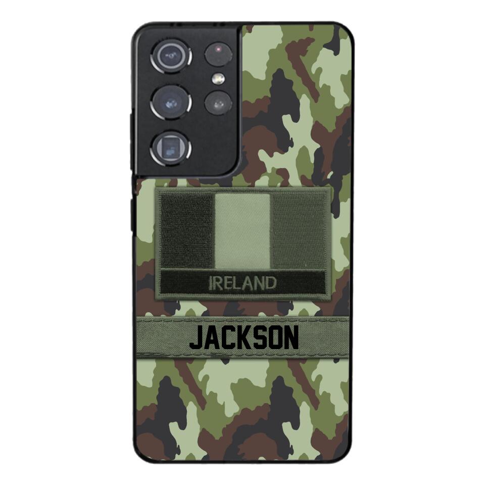 Personalized Irish Soldier Camo Phone Case Printed 22MAR-MQ11