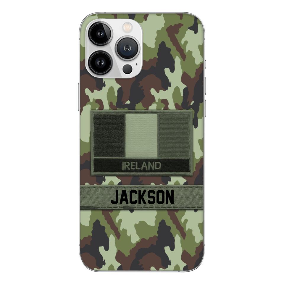 Personalized Irish Soldier Camo Phone Case Printed 22MAR-MQ11