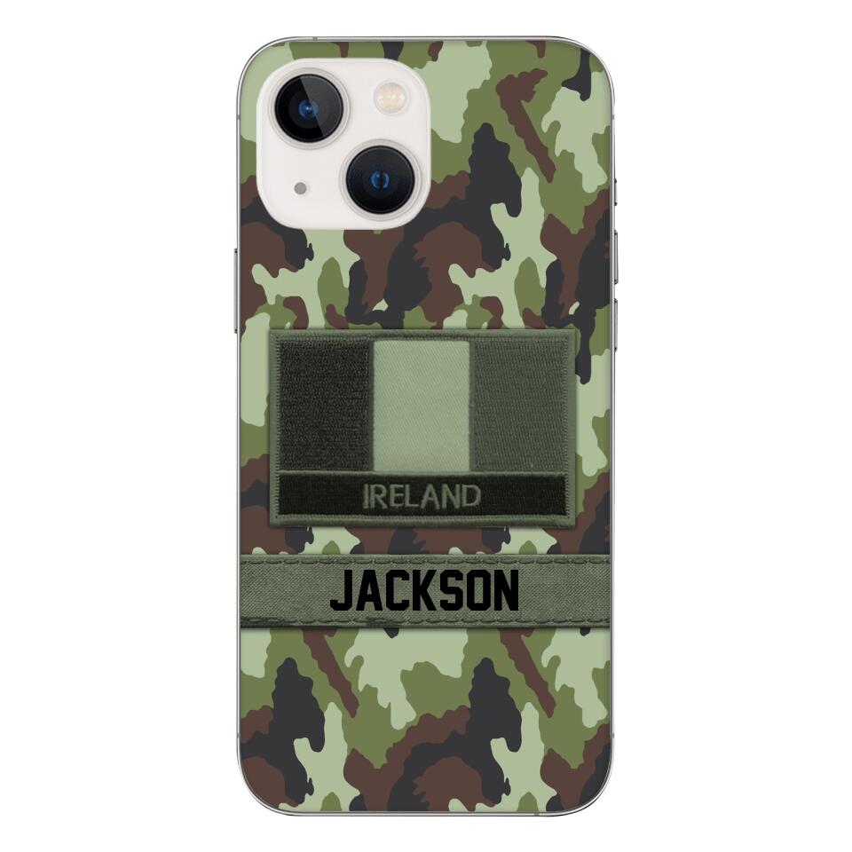 Personalized Irish Soldier Camo Phone Case Printed 22MAR-MQ11