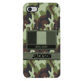 Personalized Irish Soldier Camo Phone Case Printed 22MAR-MQ11