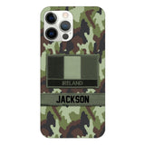 Personalized Irish Soldier Camo Phone Case Printed 22MAR-MQ11