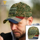 Personalized Netherlands Soldier Camo Peaked Cap Printed 22MAR-LN14