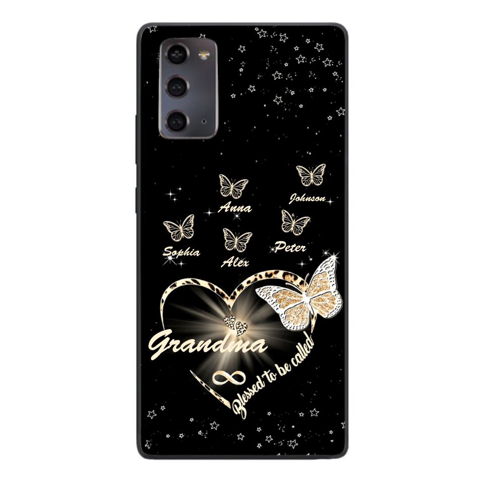 PERSONALIZED BLESSED TO BE CALLED GRANDMA KID NAME PHONECASE VHHC1403