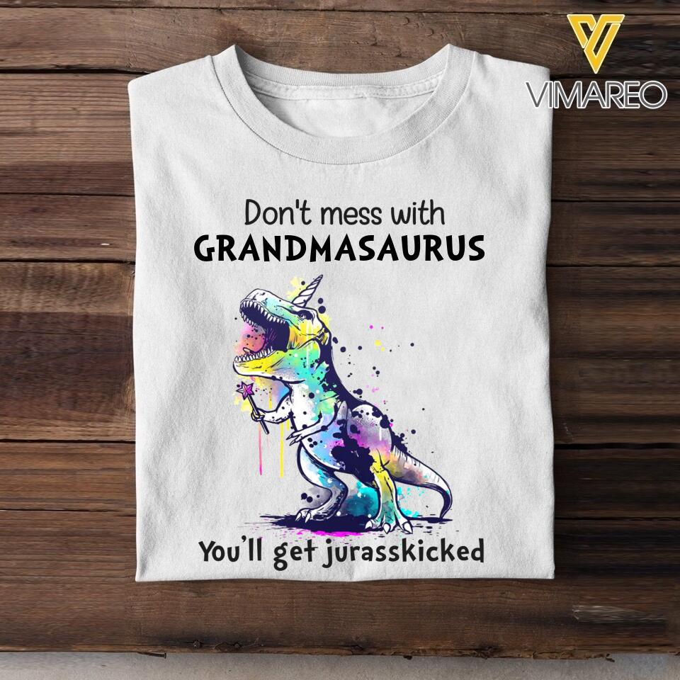 PERSONALIZED Nickname Grandmasaurus TSHIRT QTHC1503