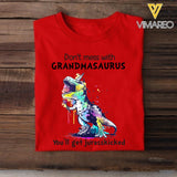 PERSONALIZED Nickname Grandmasaurus TSHIRT QTHC1503