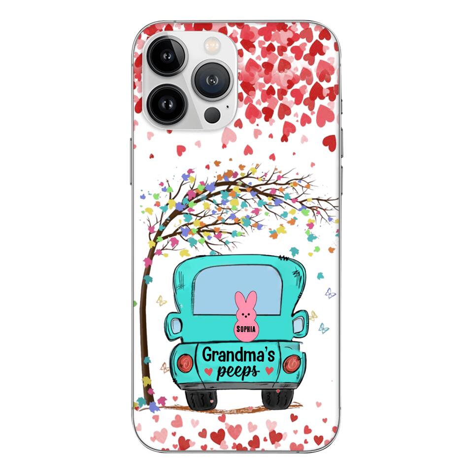 PERSONALIZED GRANDMA'S PEEPS KID NAME PHONECASE QTHQ1503