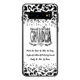 Personalized Blessed To Be Called Grandma Kid Name Phonecase DMVQ1503