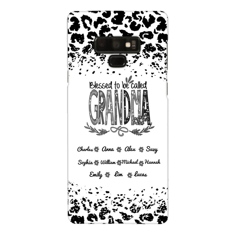 Personalized Blessed To Be Called Grandma Kid Name Phonecase DMVQ1503