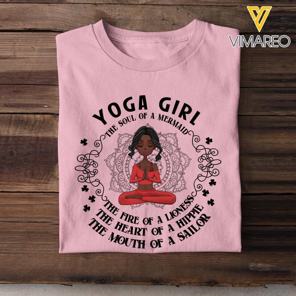 DH Personalized Yoga Girl Tshirt Printed HQ15