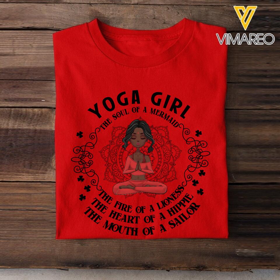 DH Personalized Yoga Girl Tshirt Printed HQ15