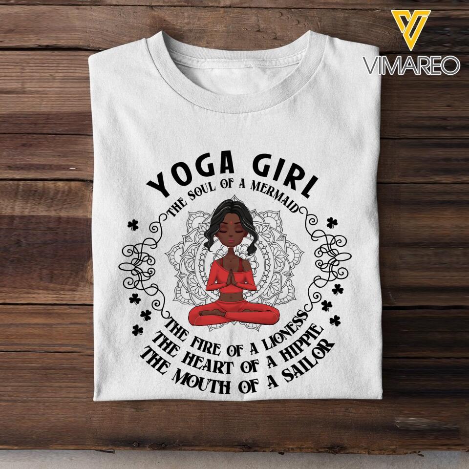 DH Personalized Yoga Girl Tshirt Printed HQ15