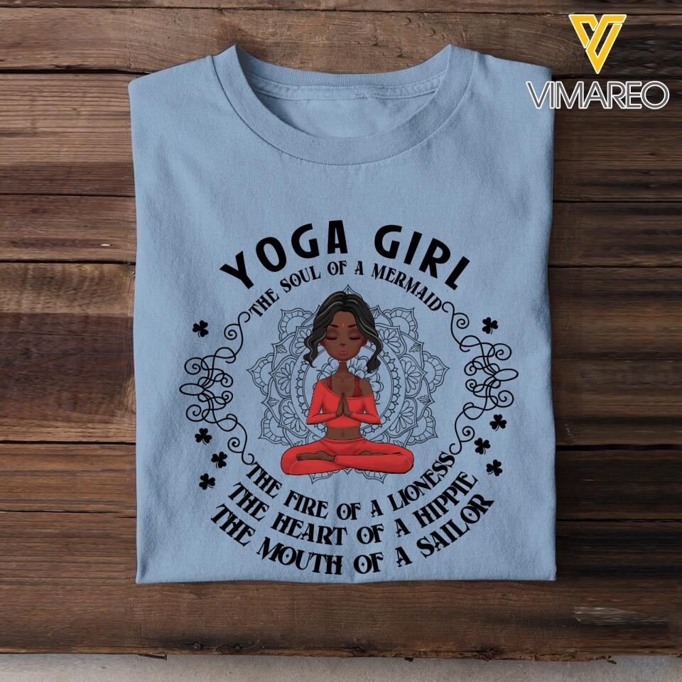 DH Personalized Yoga Girl Tshirt Printed HQ15