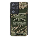 PERSONALIZED U.K VETERAN CAMO PHONECASE QTTN1803