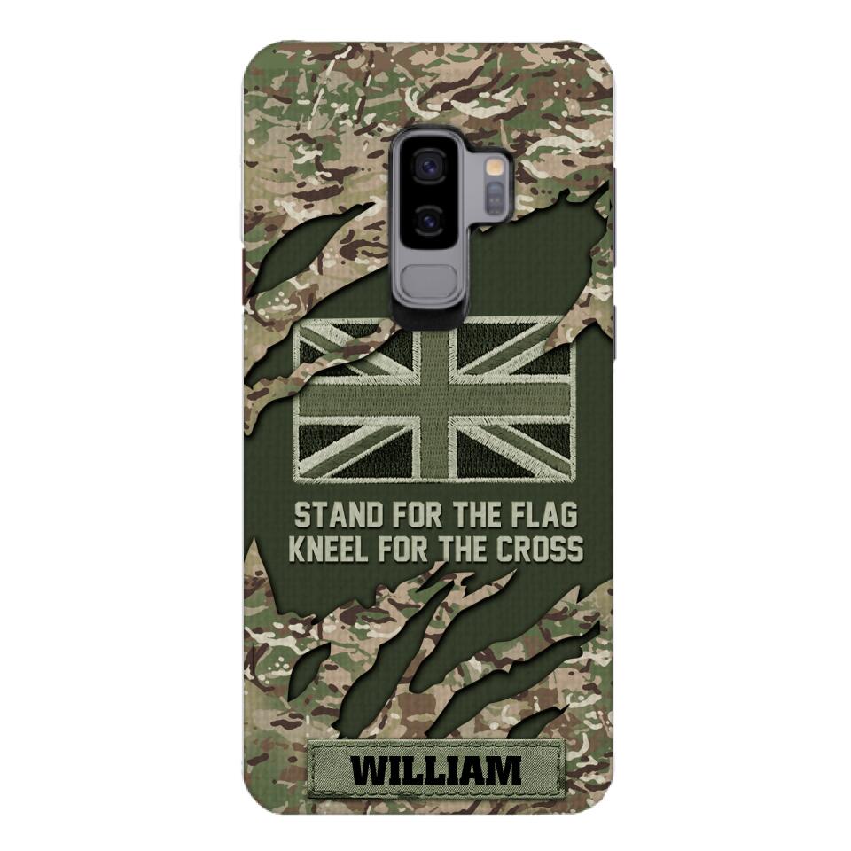 PERSONALIZED U.K VETERAN CAMO PHONECASE QTTN1803