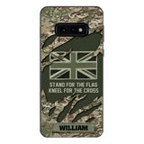 PERSONALIZED U.K VETERAN CAMO PHONECASE QTTN1803