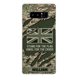 PERSONALIZED U.K VETERAN CAMO PHONECASE QTTN1803