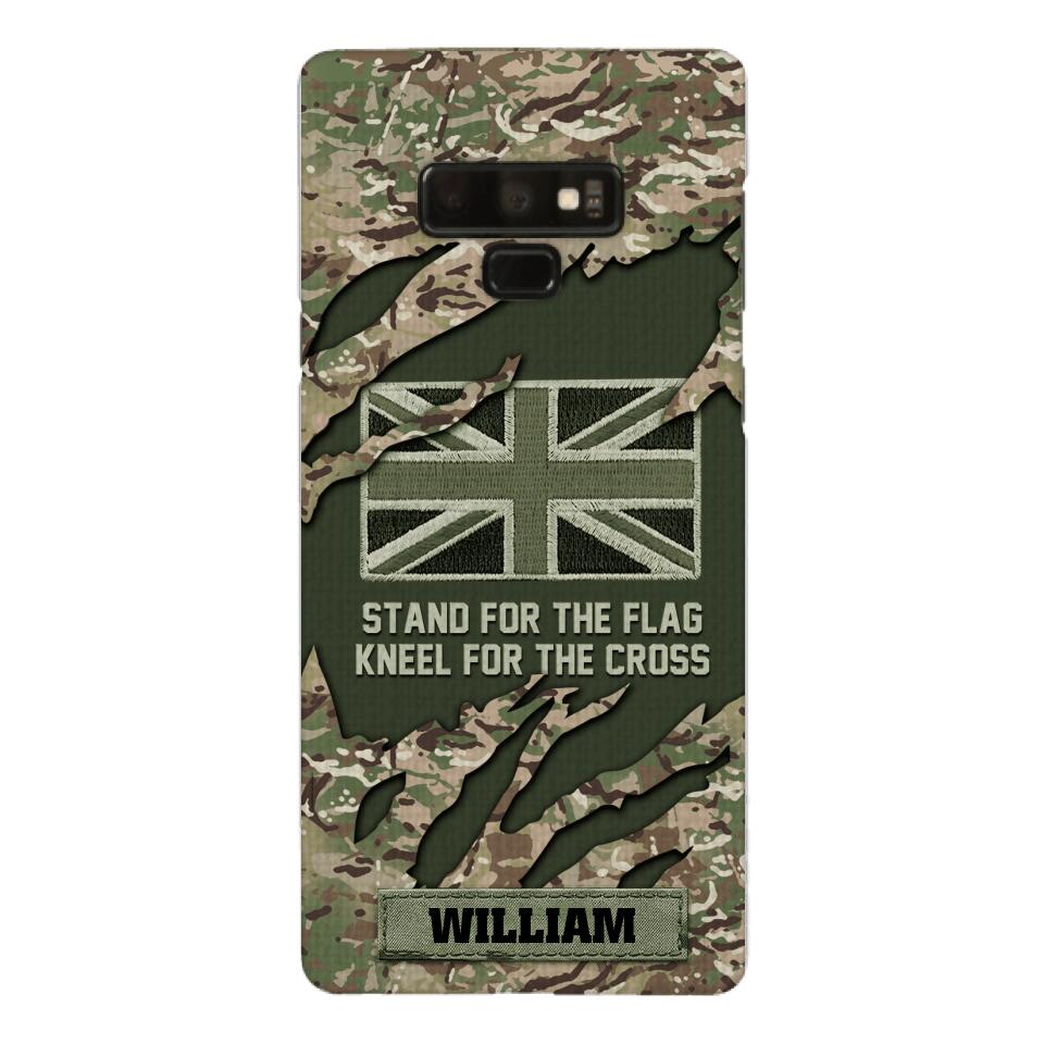 PERSONALIZED U.K VETERAN CAMO PHONECASE QTTN1803