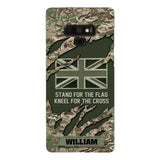 PERSONALIZED U.K VETERAN CAMO PHONECASE QTTN1803