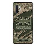 PERSONALIZED U.K VETERAN CAMO PHONECASE QTTN1803