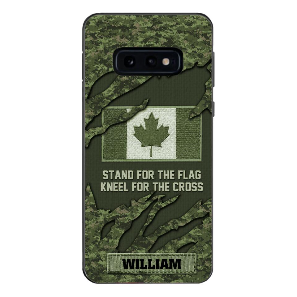 PERSONALIZED CANADIAN VETERAN CAMO PHONECASE QTTN1803