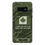 PERSONALIZED CANADIAN VETERAN CAMO PHONECASE QTTN1803