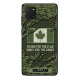 PERSONALIZED CANADIAN VETERAN CAMO PHONECASE QTTN1803