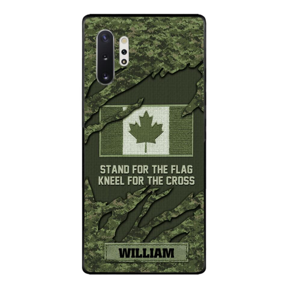 PERSONALIZED CANADIAN VETERAN CAMO PHONECASE QTTN1803