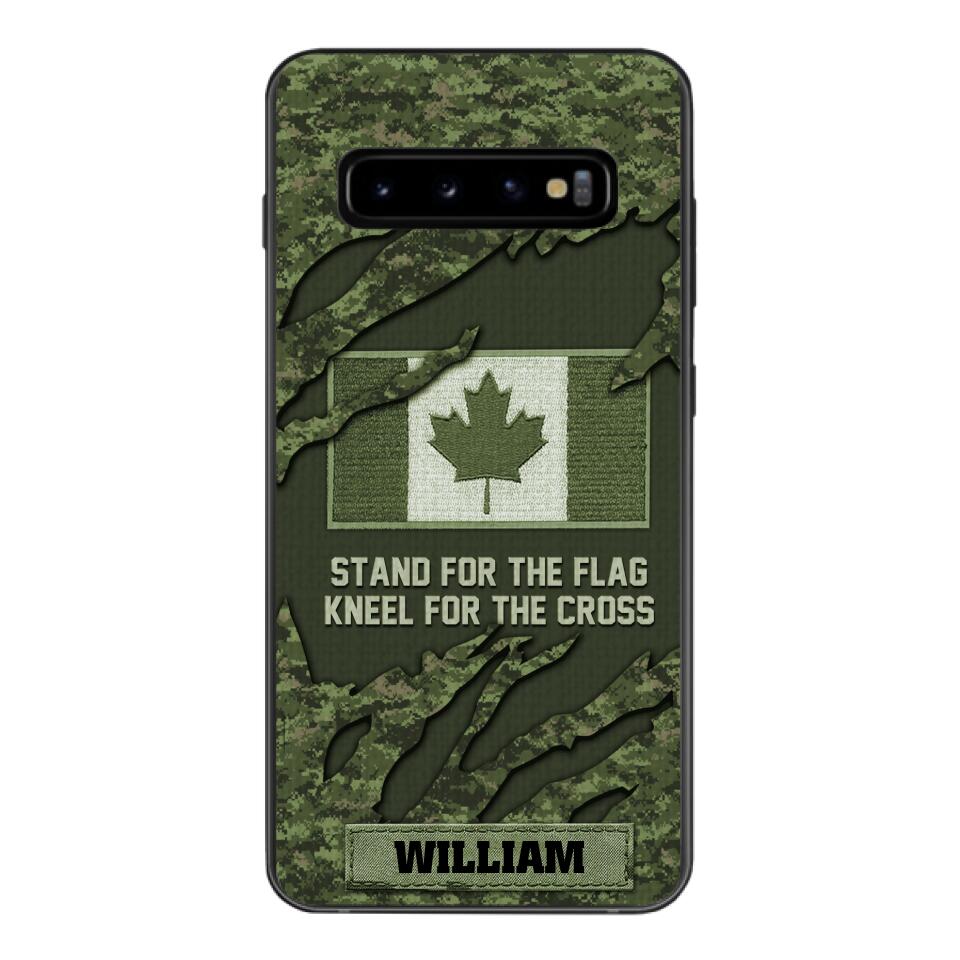 PERSONALIZED CANADIAN VETERAN CAMO PHONECASE QTTN1803