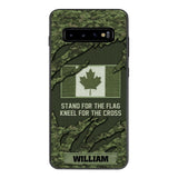 PERSONALIZED CANADIAN VETERAN CAMO PHONECASE QTTN1803