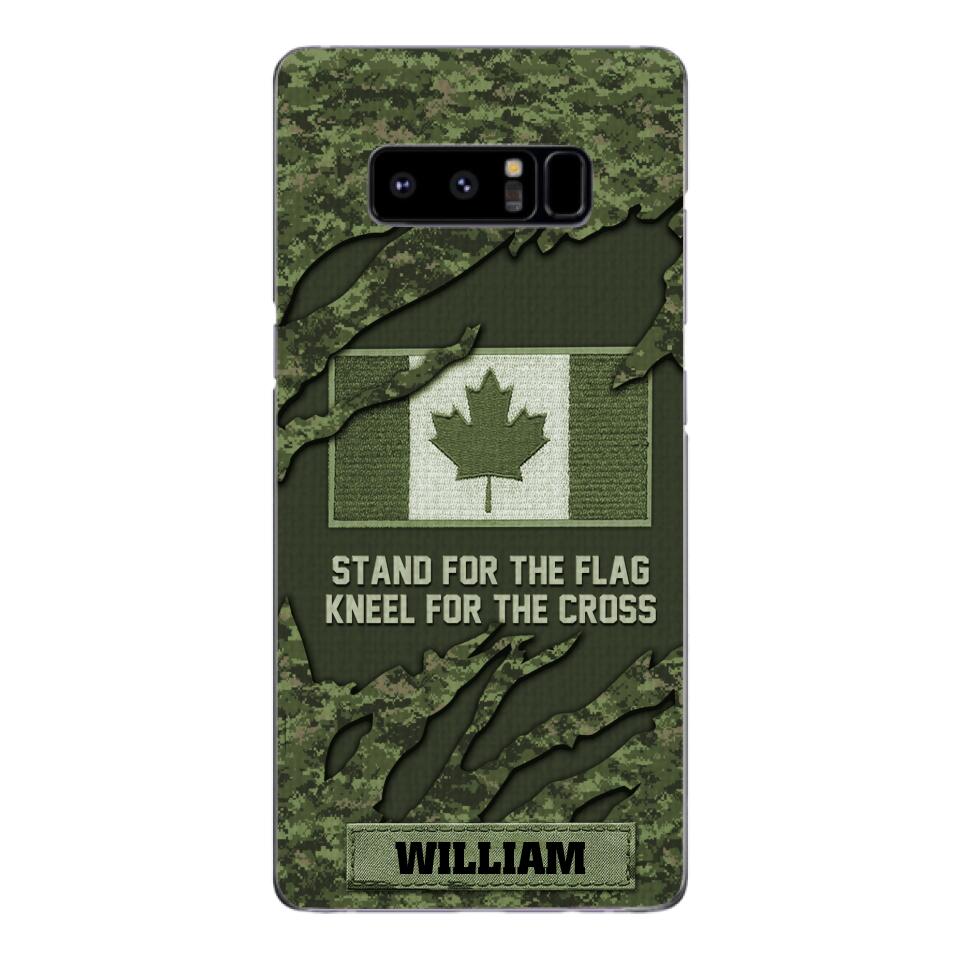 PERSONALIZED CANADIAN VETERAN CAMO PHONECASE QTTN1803
