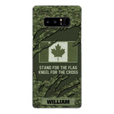 PERSONALIZED CANADIAN VETERAN CAMO PHONECASE QTTN1803