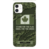 PERSONALIZED CANADIAN VETERAN CAMO PHONECASE QTTN1803