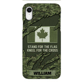 PERSONALIZED CANADIAN VETERAN CAMO PHONECASE QTTN1803