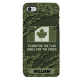 PERSONALIZED CANADIAN VETERAN CAMO PHONECASE QTTN1803