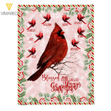 PERSONALIZED BLESSED TO BE CALLED GRANDMA ALWAYS WITH YOU KID NAME BIG BIRD QUILT BLANKET PRINTED QTDT1803