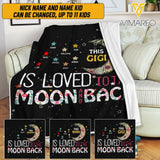 PERSONALIZED THIS GRANDMA IS LOVED TO THE MOON AND BACK QUILT BLANKET PRINTED QTHC1803